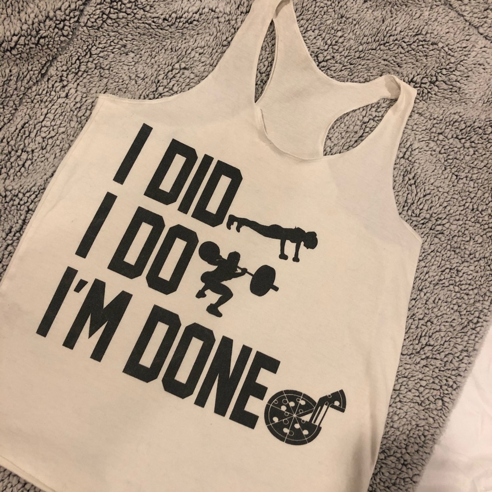 CrossFit gym workout tank top